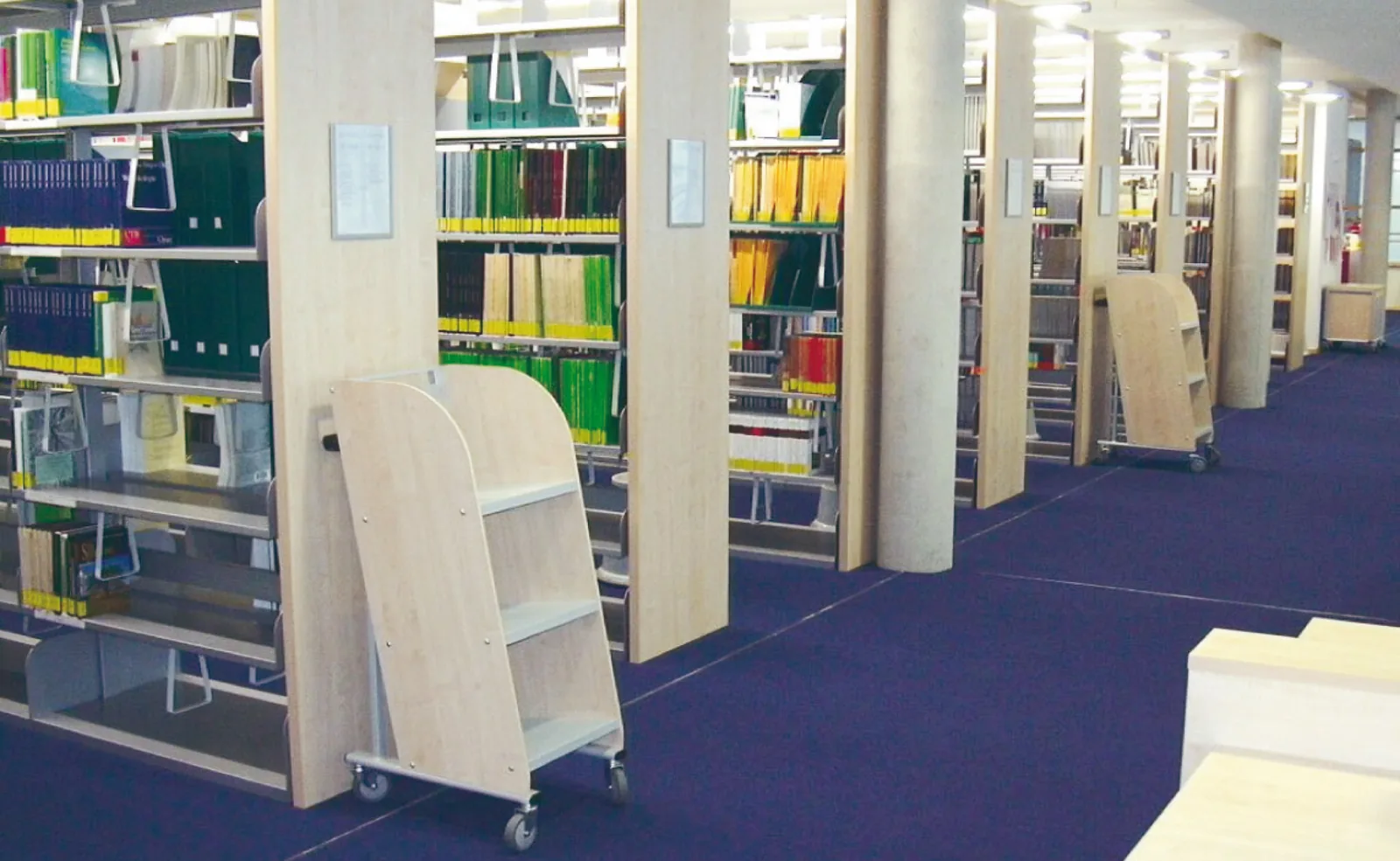 Ausleihe mit Bücherwagen-Modell „Dresden" — SLUB Dresden — Zweigbibliothek Forstwesen Tharandt, Tharandt