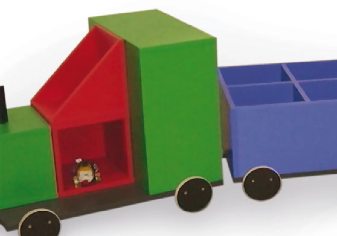 Kindermodulsystem „Lokomotive" (mehr Infos siehe Seite P 54) — Christian-Weise-Bibliothek Zittau, Zittau